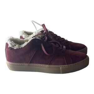 Greats Sneakers US9 Royale Shearling Lamb Real Fur Made In Italy Leather Suede